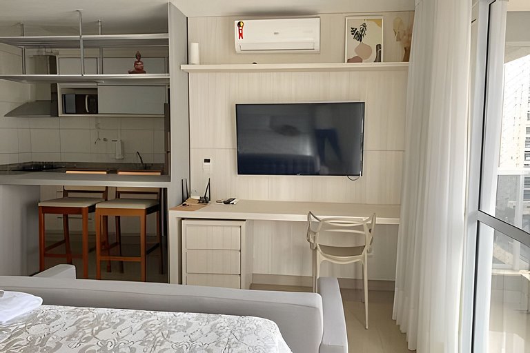 Flat moderno, Bueno- Perfeito para relaxar/ THP1204