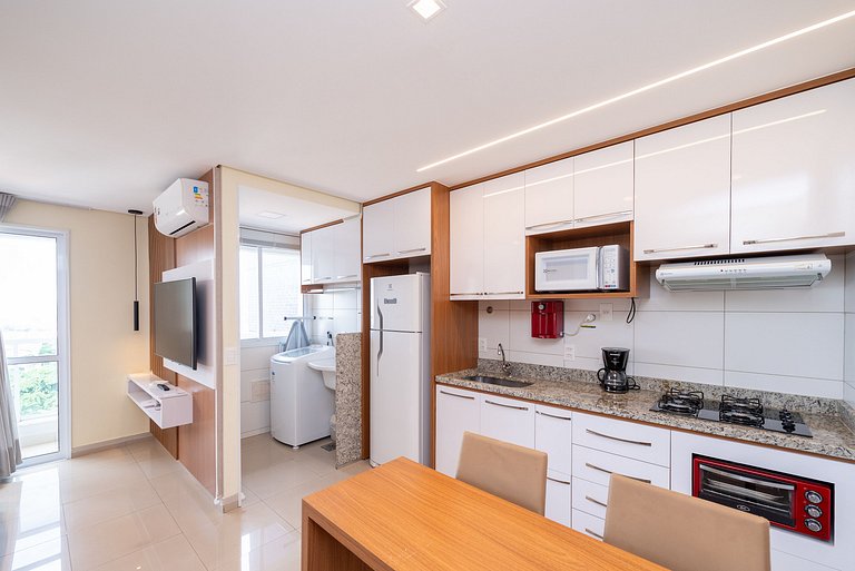 Flat moderno, Bueno- Perfeito para relaxar/ THP1204