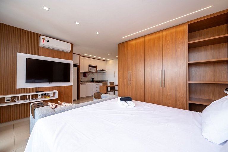 Flat moderno, Bueno- Perfeito para relaxar/ THP1204