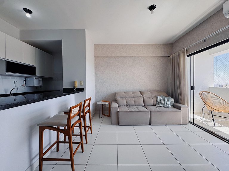 Flat Moderno no Setor Bueno | Lazer Completo e Vaga