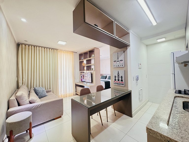 Apartment in a condominium with pool and gym at Vaca Brava 2