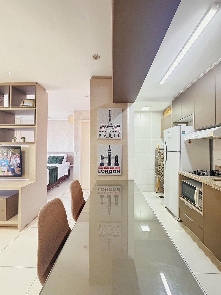 Apartment in a condominium with pool and gym at Vaca Brava 2