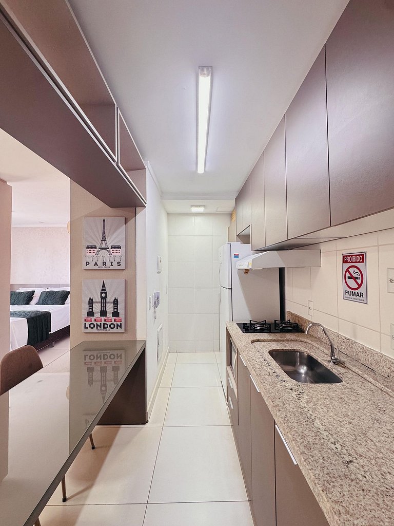 Apartment in a condominium with pool and gym at Vaca Brava 2