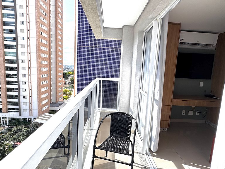 Sofisticação no Setor Bueno | Varanda e Conforto 604