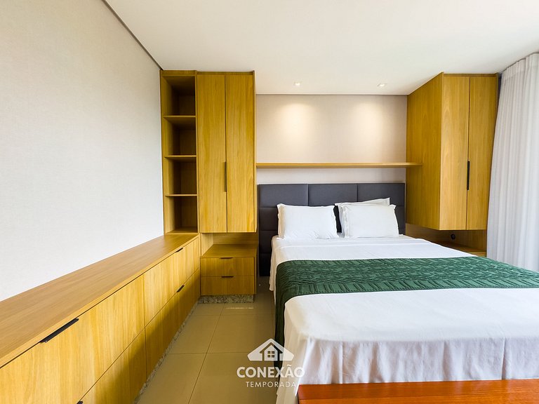 Trabalho e Lazer: Cama Queen, Design Moderno @Bueno #TH604