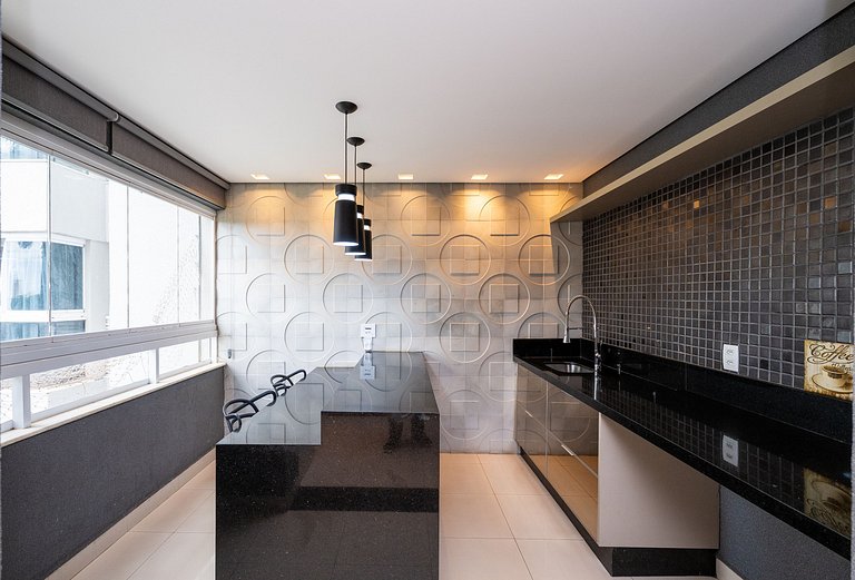 Duplex Luxuoso 2Q com Varanda Gourmet #THP314