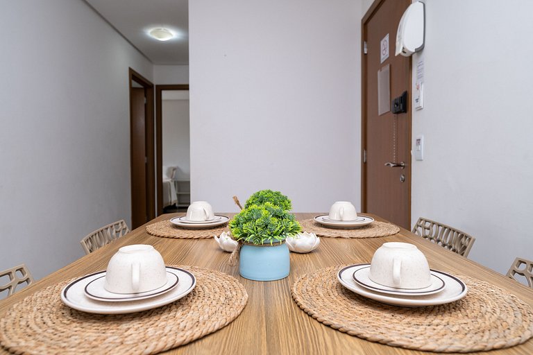 #311 Apto 2Q c/ Wi-Fi| Piscina| Garagem| Conforto e Lazer