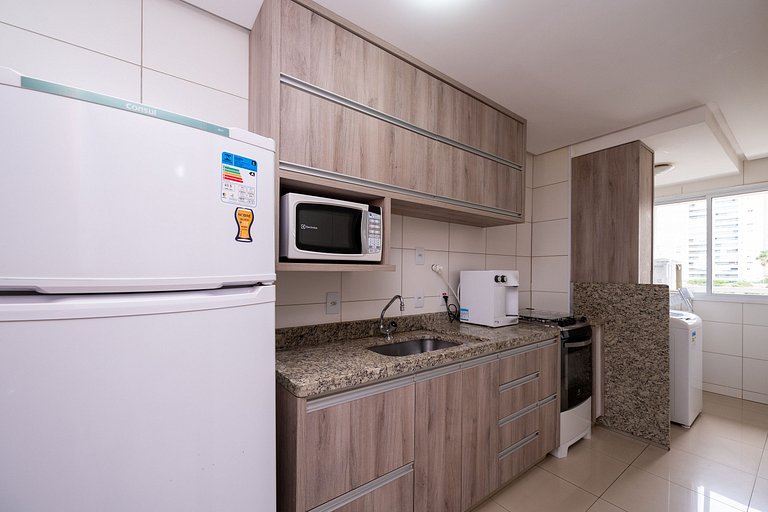 #311 Apto 2Q c/ Wi-Fi| Piscina| Garagem| Conforto e Lazer