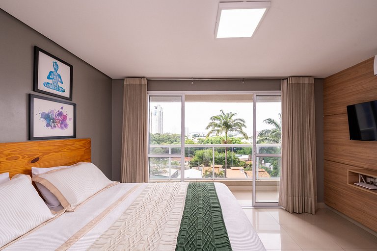 Flat in a condominium with a pool, Setor Bueno - #608