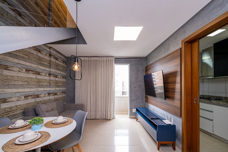 #1916 Duplex Moderno c/ Piscina |Ar | Wi-Fi |Garagem