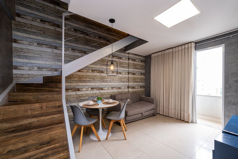 #1916 Duplex Moderno c/ Piscina |Ar | Wi-Fi |Garagem