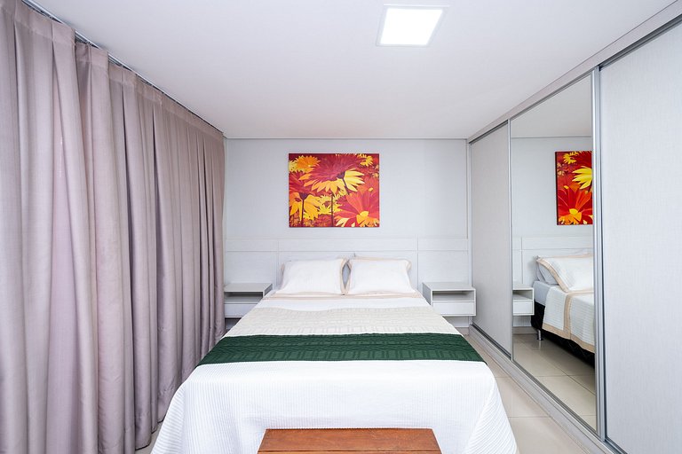 Flat moderno com varanda, Setor Bueno