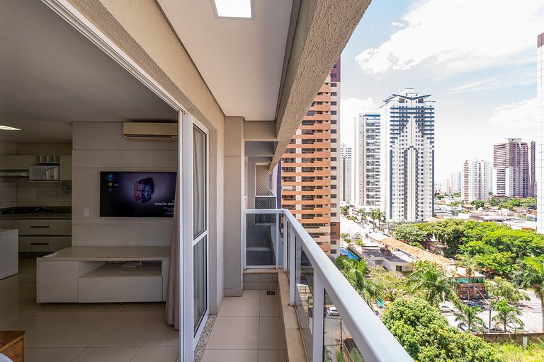 Flat moderno com varanda, Setor Bueno