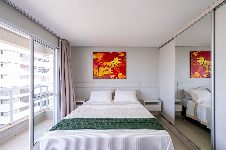 Flat moderno com varanda, Setor Bueno