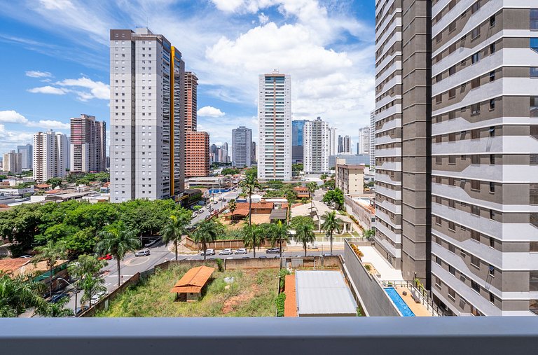 Flat moderno com varanda, Setor Bueno