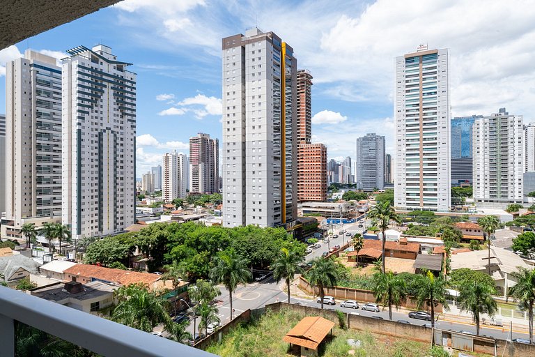 Flat moderno com varanda, Setor Bueno