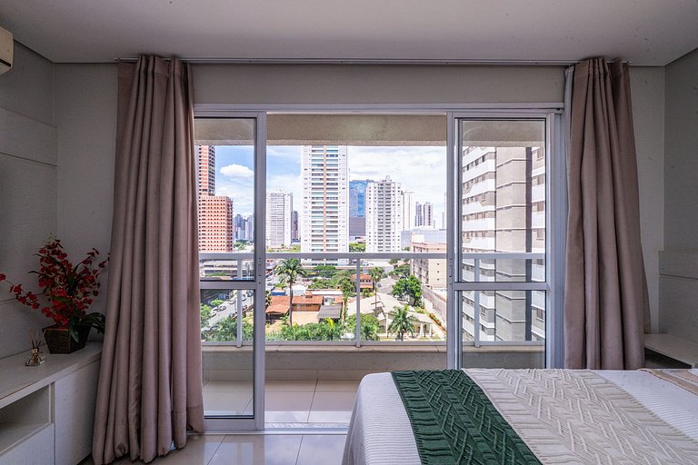 Flat moderno com varanda, Setor Bueno