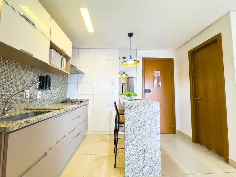 Flat amplo e moderno, Setor Bueno