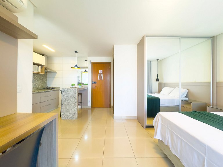 Flat amplo e moderno, Setor Bueno