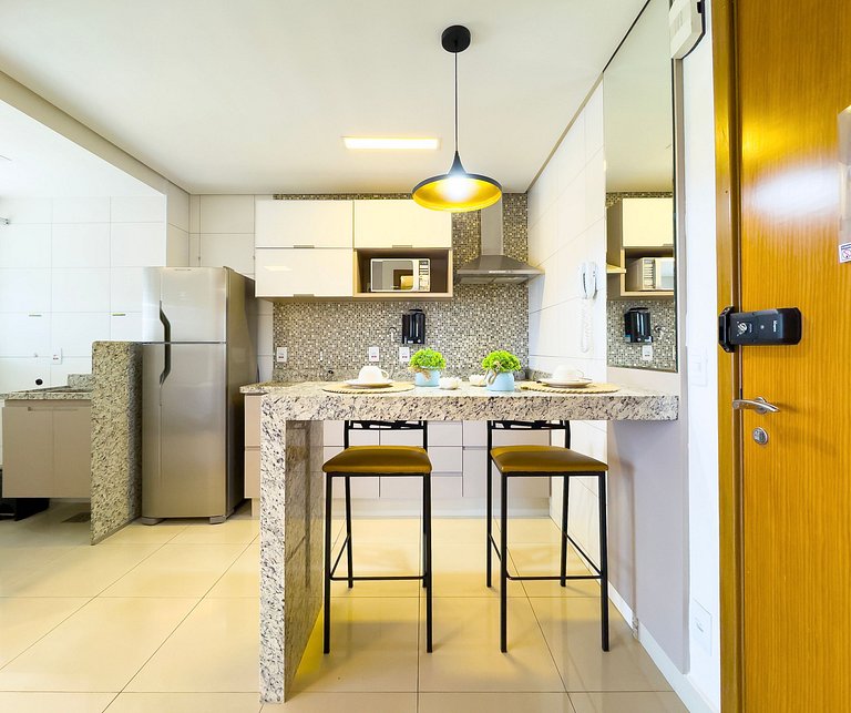 Flat amplo e moderno, Setor Bueno