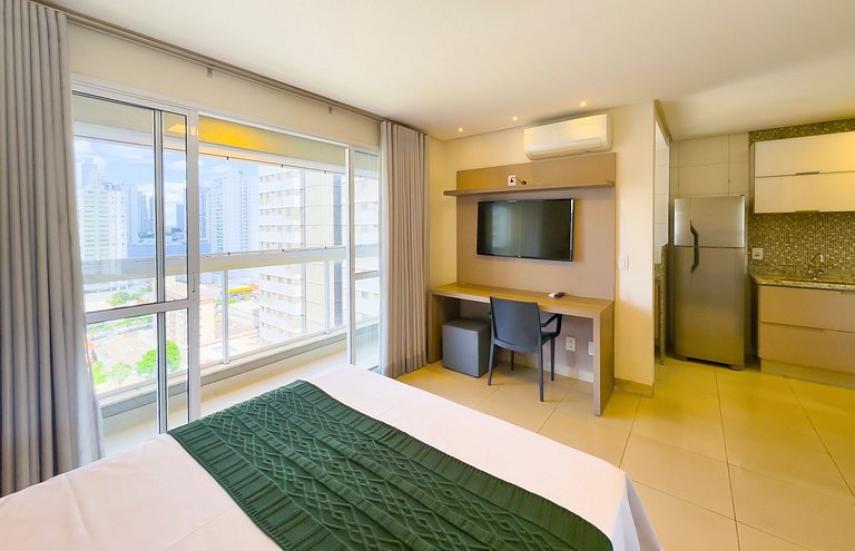 Flat amplo e moderno, Setor Bueno