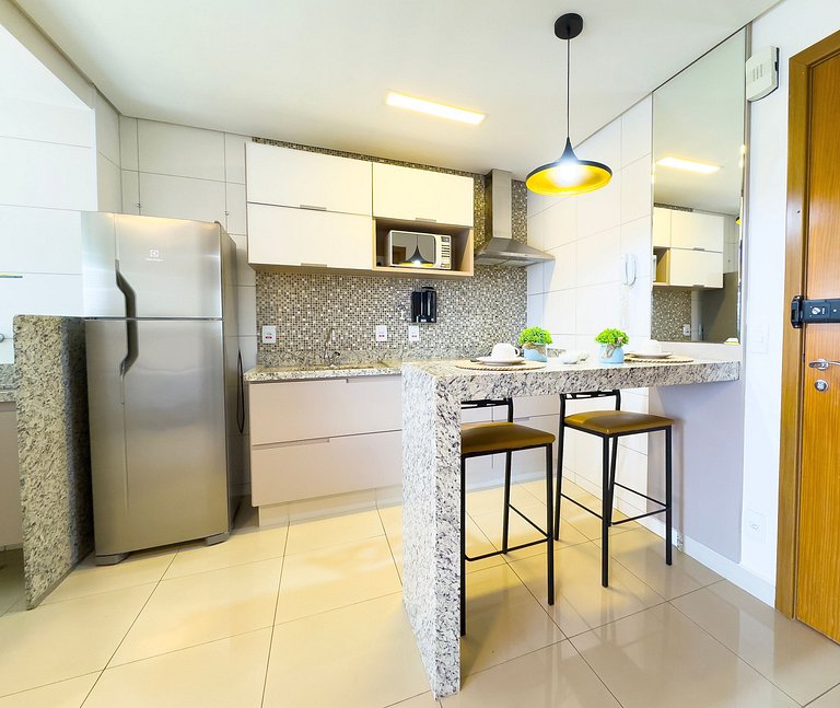 Flat amplo e moderno, Setor Bueno