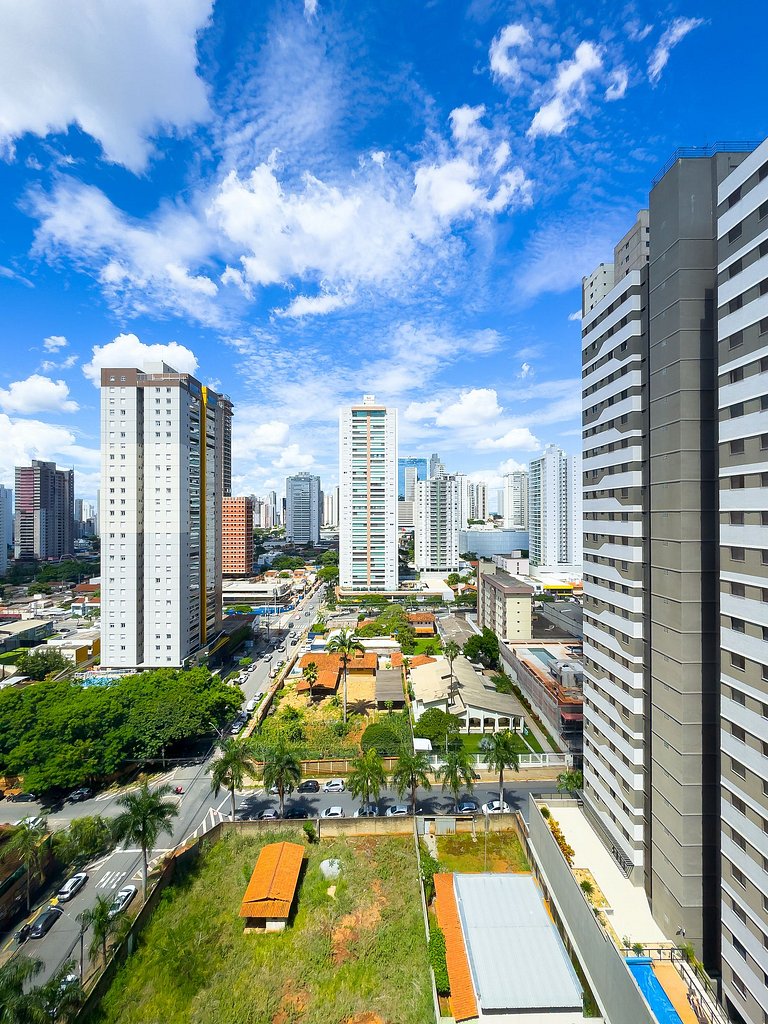 Flat amplo e moderno com Vista no Setor Bueno