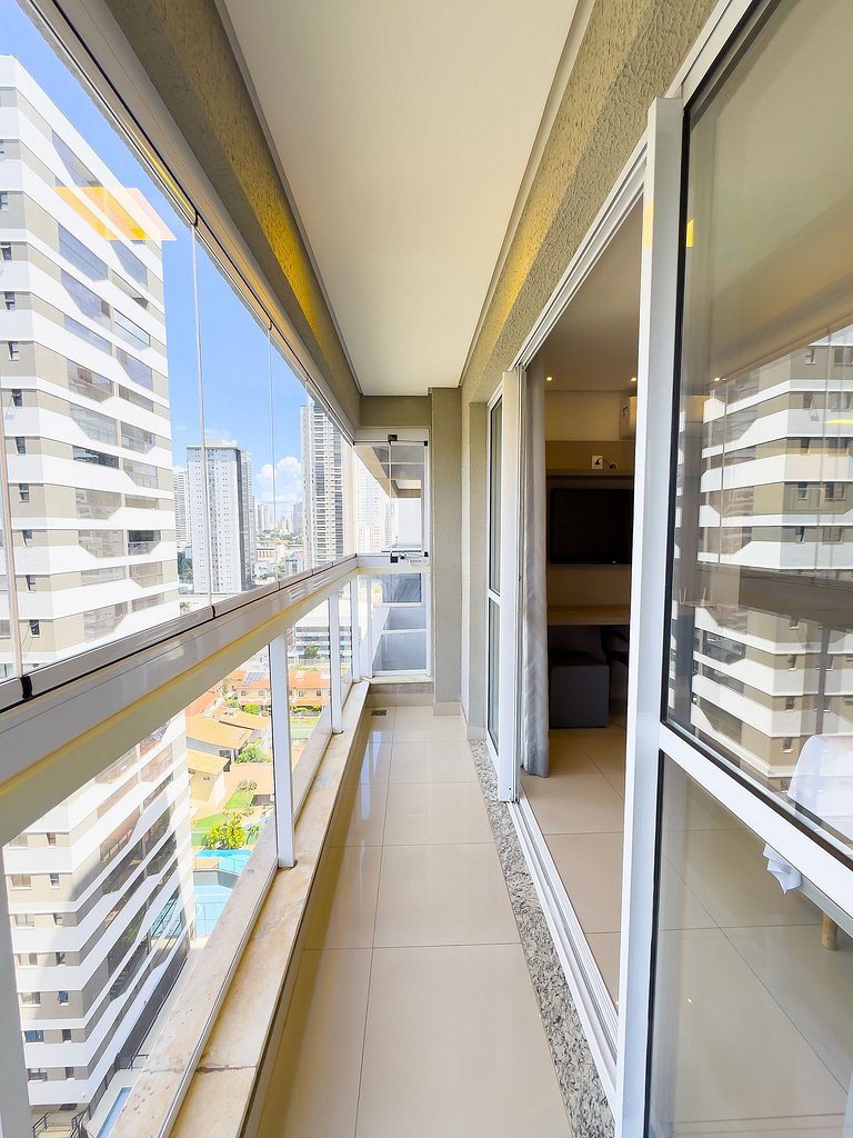 Flat amplo e moderno com Vista no Setor Bueno