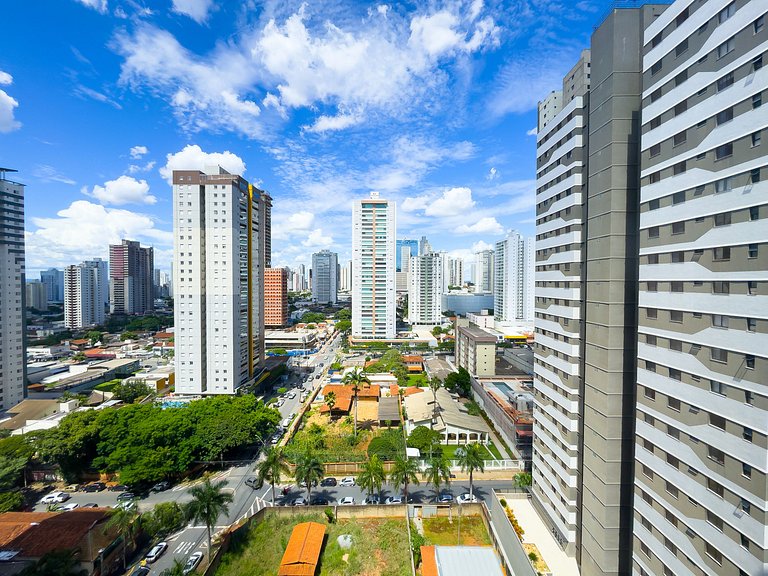 Flat amplo e moderno com Vista no Setor Bueno