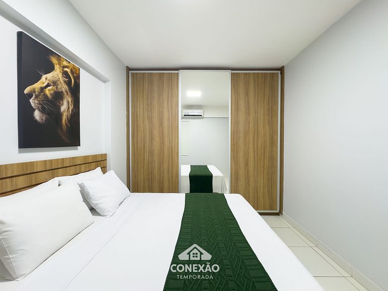 2-bedroom apartment with pool, Wi-Fi, and parking in Setor B