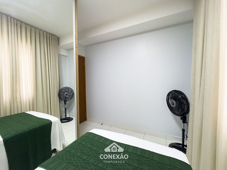 Your home in Setor Bueno: 2 bedrooms | Gated community with