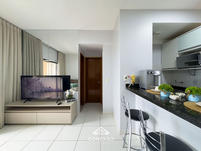 Your home in Setor Bueno: 2 bedrooms | Gated community with