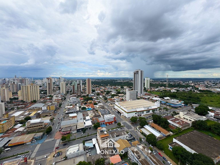 Seu lar no Setor Bueno: 2Q| Cond. c/piscina| Wi-Fi