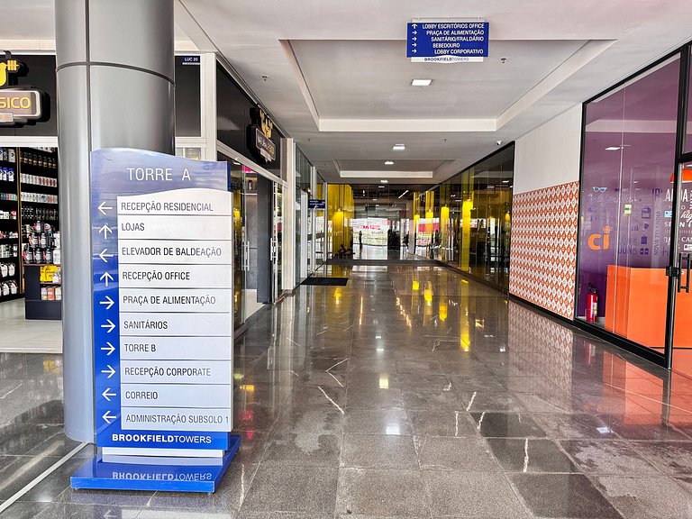 #2210A| Brookfield Towers - Jardim Goiás, 3 min from Shoppin