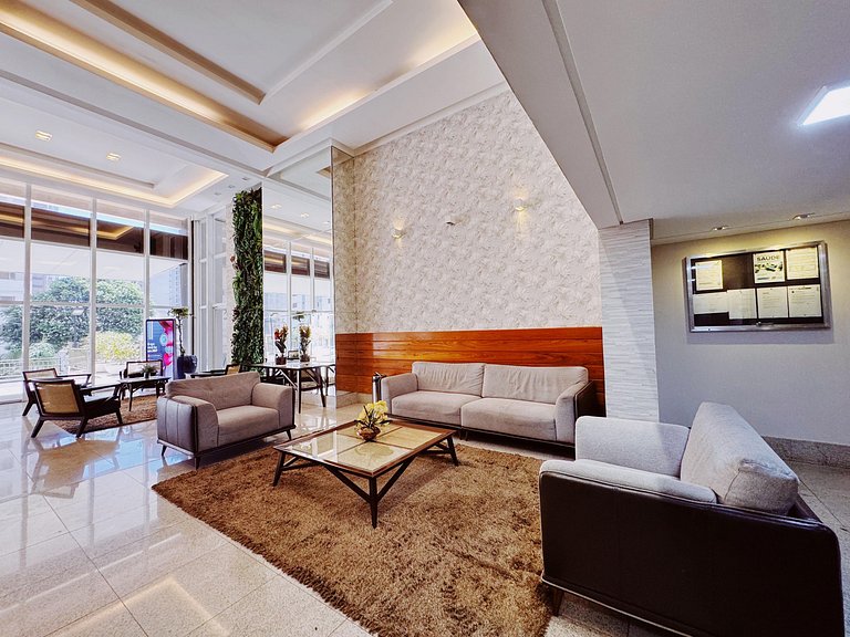 Your home in Setor Bueno: 2 bedrooms | Gated community with