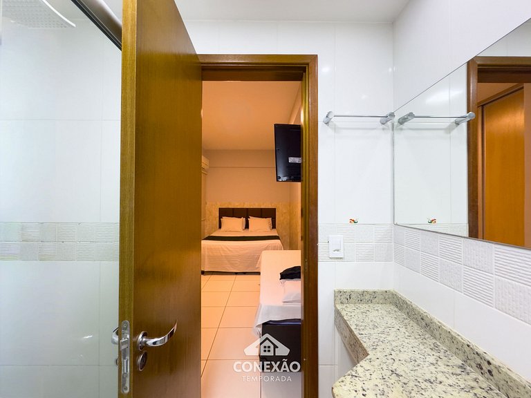 #2610- Varanda charmosa com conforto & luz @Bueno