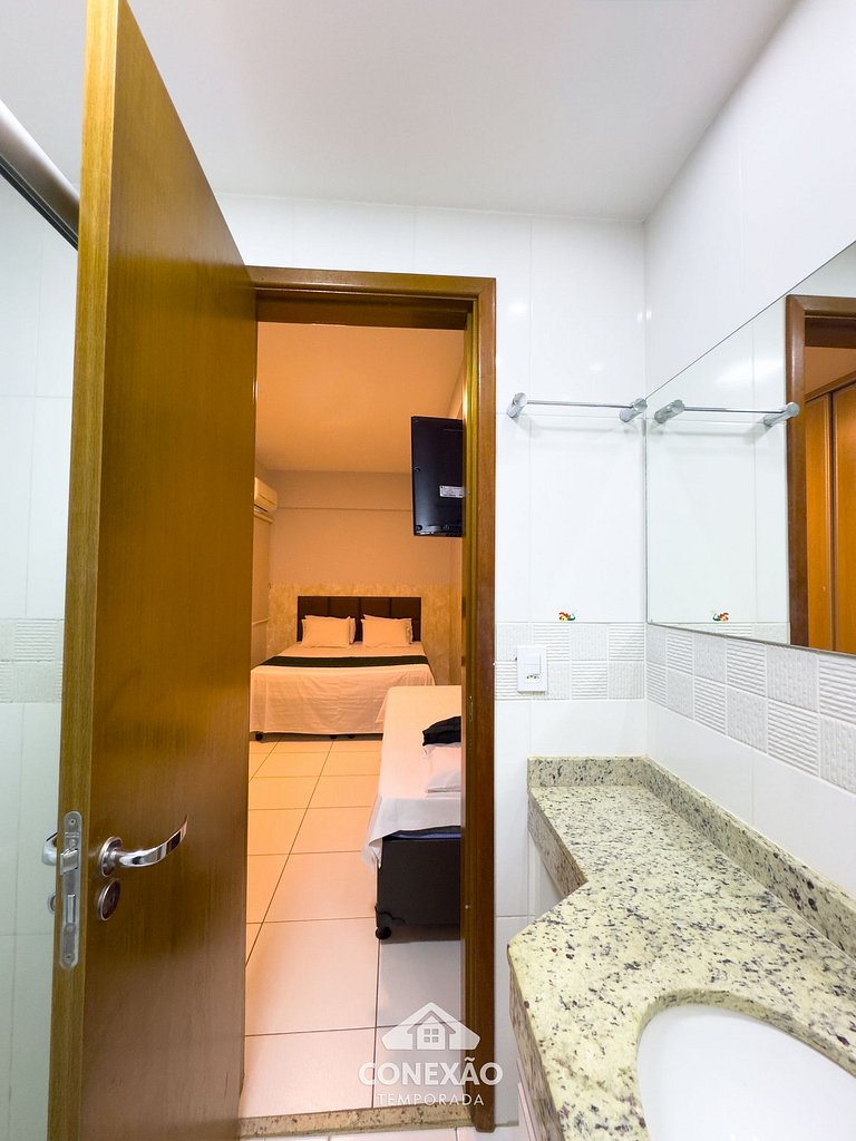 #2610- Varanda charmosa com conforto & luz @Bueno