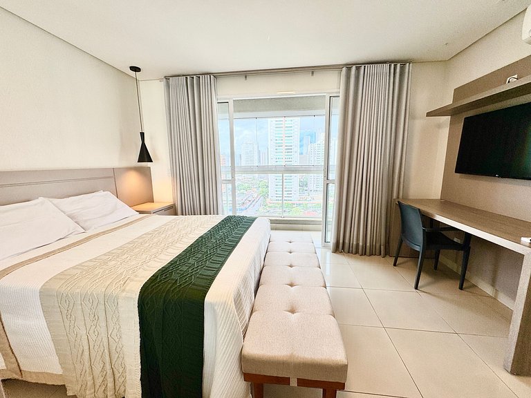 Flat amplo e moderno, Setor Bueno