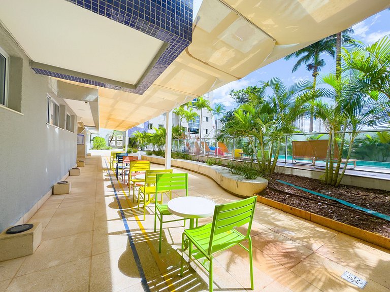 Flat in a condominium with a pool, Setor Bueno - #608