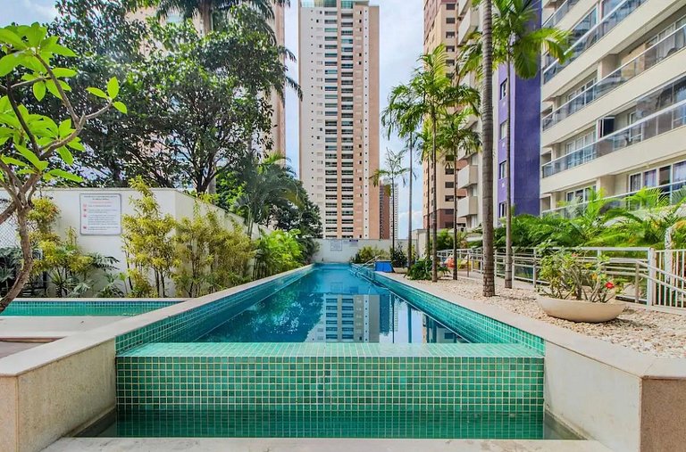 Apto 1Q no Setor Bueno| Cond.c/ Piscina aquecida | Sauna | G