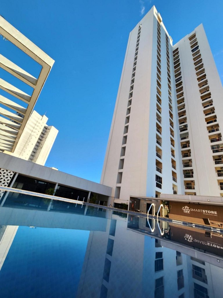 Flat com Piscina| Academia| Wi-Fi Rápido| Garagem com Manobr