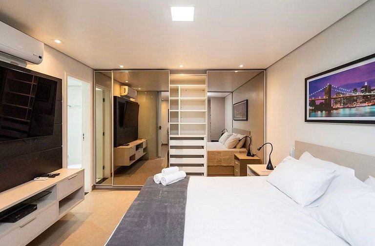 Flat em frente ao Hugo e Parque Areião #2209