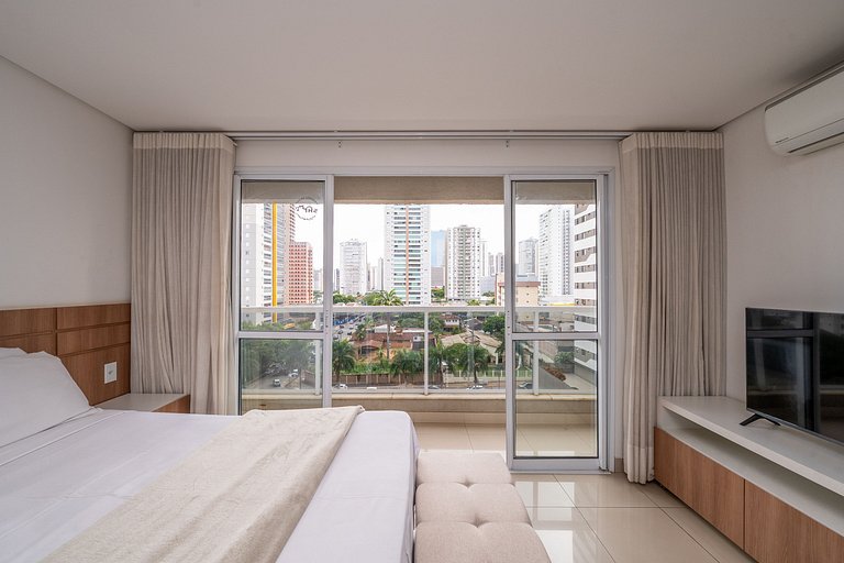 Studio moderno c/ Piscina aquecida| Wi-Fi| Garagem