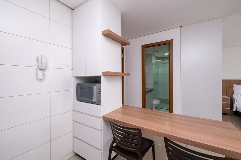 Studio moderno c/ Piscina aquecida| Wi-Fi| Garagem