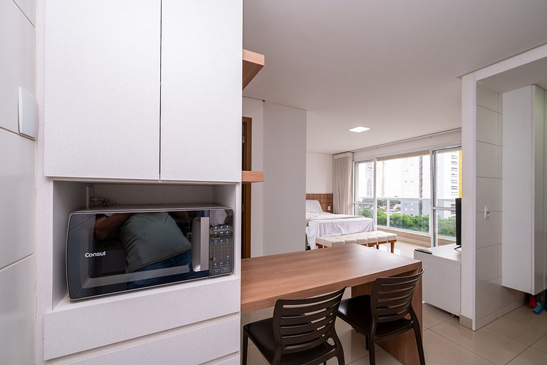 Studio moderno c/ Piscina aquecida| Wi-Fi| Garagem