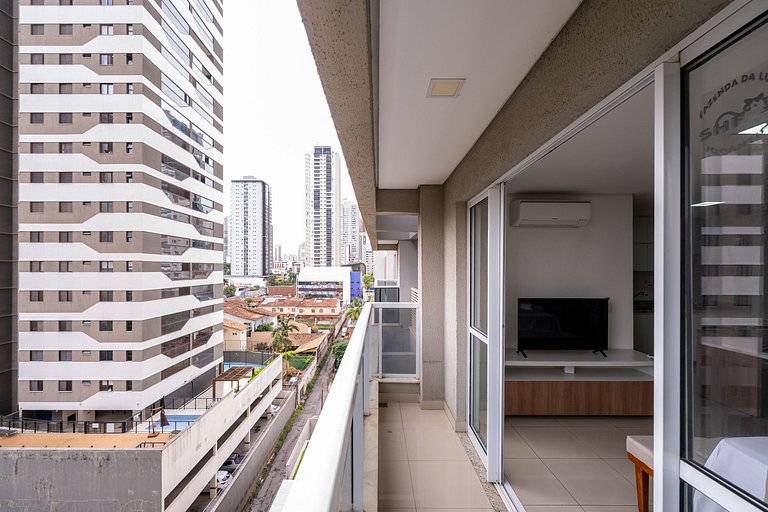 Studio moderno c/ Piscina aquecida| Wi-Fi| Garagem