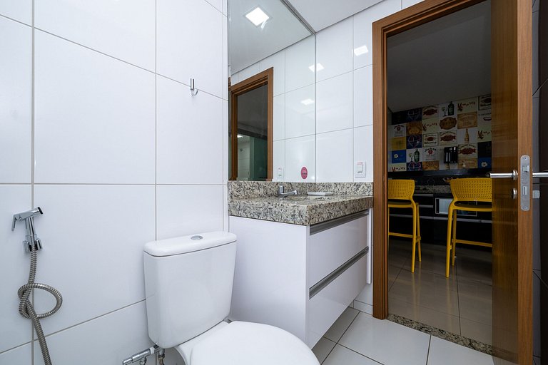 Furnished flat with balcony, Setor Bueno #606