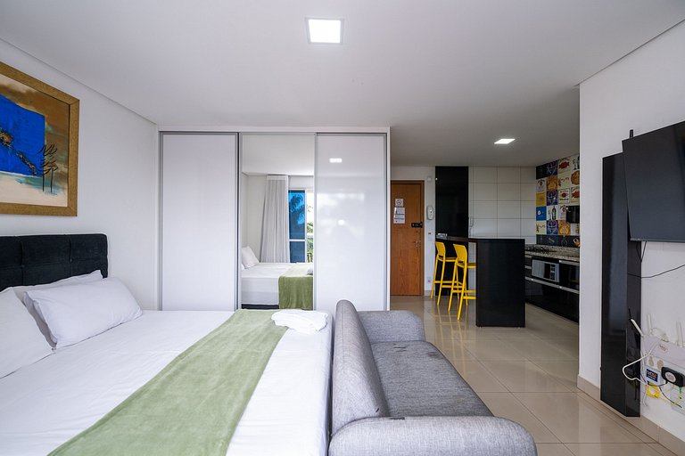 Furnished flat with balcony, Setor Bueno #606