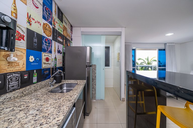 Furnished flat with balcony, Setor Bueno #606