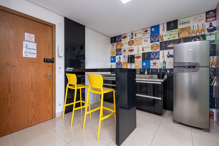 Furnished flat with balcony, Setor Bueno #606